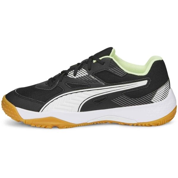 Puma SOLARFLASH JR II Обувки за момчета за спорт в зала, черно, размер 34.5