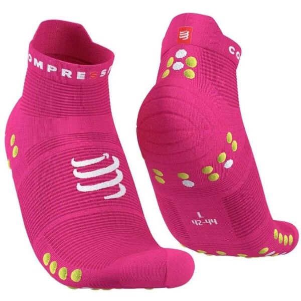 Compressport PRO RACING SOCKS V4.0 RUN Чорапи за бягане, розово, Veľkosť T1