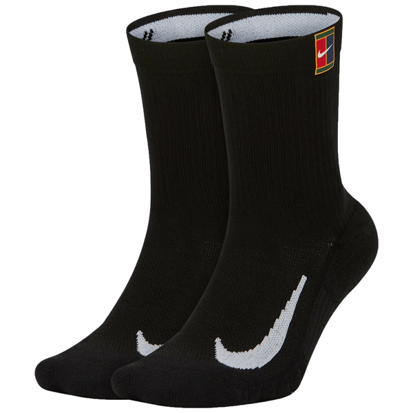 Nike MULTIPLIER CREW 2PR CUSH Унисекс чорапи, черно, Veľkosť 38-42