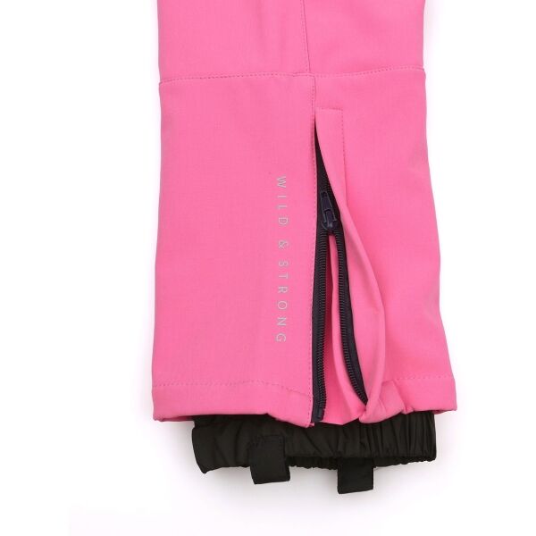 Loap LOVELO Детски панталони с материя от софтшел, розово, Veľkosť 134-140