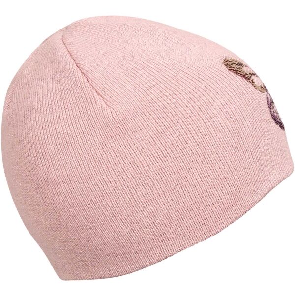 Lewro ROSIE Плетена шапка за момичета, розово, Veľkosť 4-7