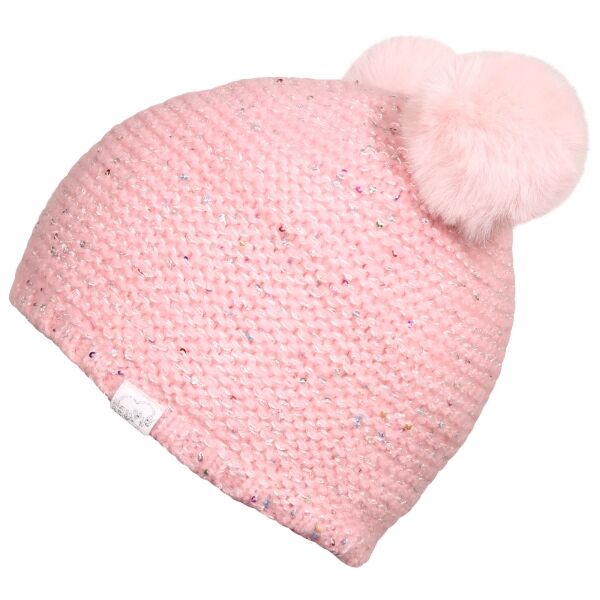 Lewro TRIXIE Плетена шапка за момичета, розово, размер