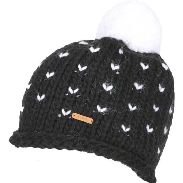 Level PIPE Дамска зимна шапка, черно, размер