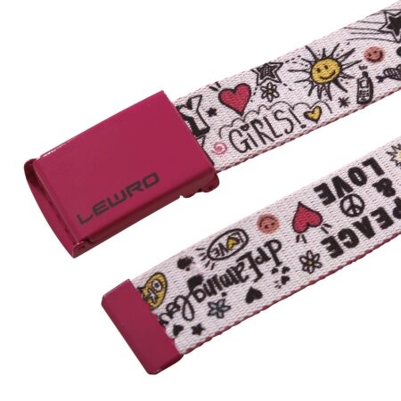 Kids’ fabric belt with a metal buckle - Lewro UDO - 3