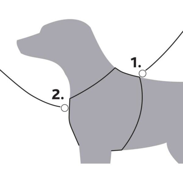 TRIXIE PREMIUM DOG HARNESS M-L Hundegeschirr, Rot, Größe Os