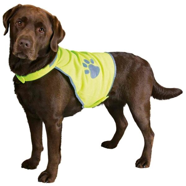 TRIXIE REFLECTIVE DOG VEST XS Sicherheitsweste Für Den Hund, Gelb, Größe Os