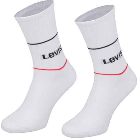 Levi's MID CUT SPRTWR LOGO 2P - Ponožky