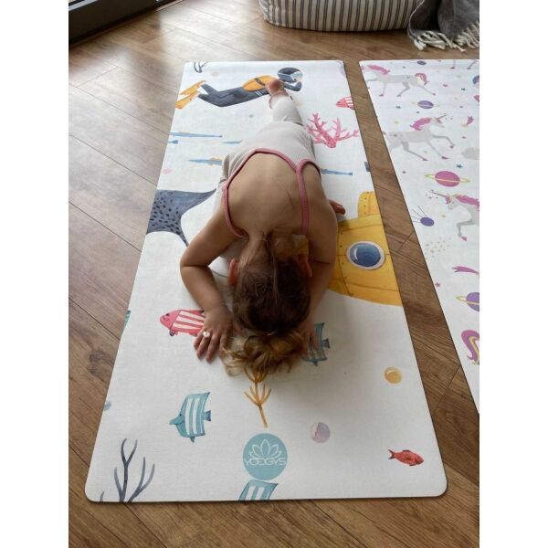 YOGGYS SCUBA DIVER Yogamatte Für Kinder, Weiß, Größe Os