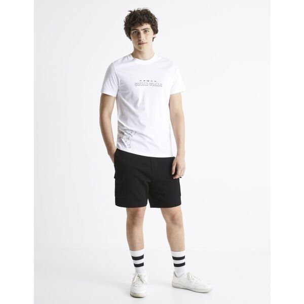 CELIO LCECARA Мъжка тениска, бяло, Veľkosť XL