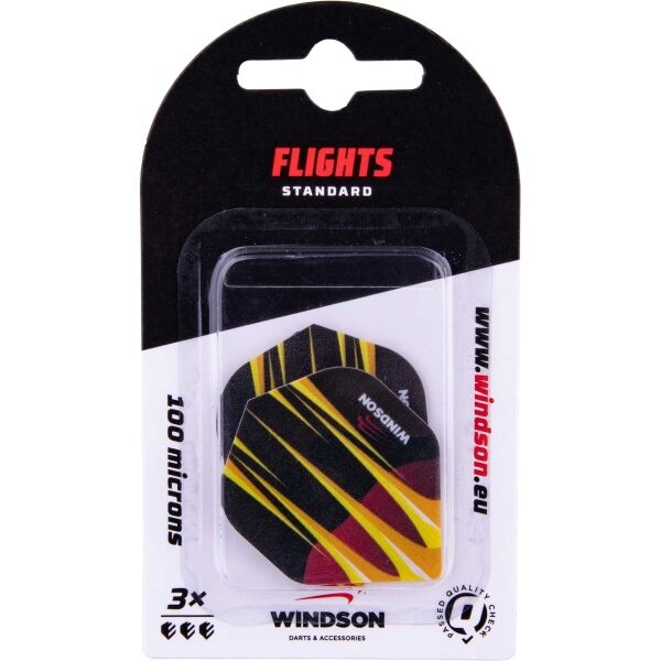 Windson BITE Három darab darts toll, fekete, méret os