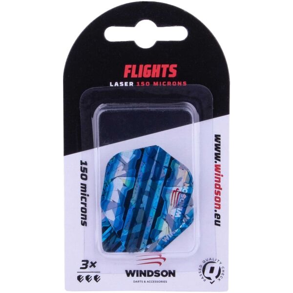 Windson FLUX LASER Három darab darts toll, kék, méret os