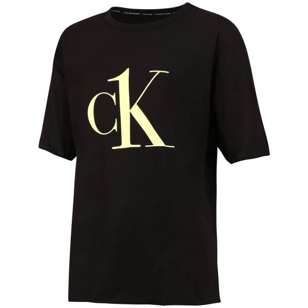 Calvin Klein CK1 COTTON LW NEW-S/S CREW NECK Damenshirt, Schwarz, Größe M