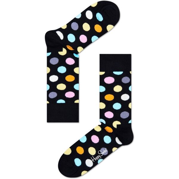 HAPPY SOCKS BIG DOT Класически чорапи, черно, Veľkosť 41-46
