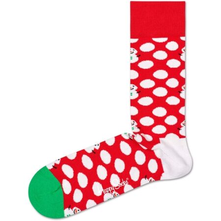 HAPPY SOCKS BIG DOT SNOWMAN - Klasické ponožky