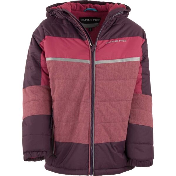 ALPINE PRO NALANO Gyerek kabát, rózsaszín, méret 152-158