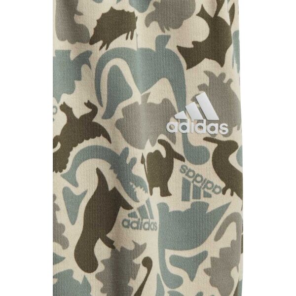 Adidas I AOP FT JOG Детски комплект, бежово, Veľkosť 92