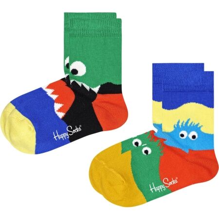 HAPPY SOCKS MONSTERS 2P - Children's socks