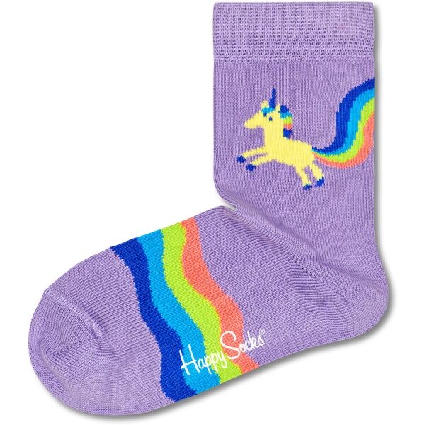 HAPPY SOCKS RAINBOW TAIL Детски чорапи HAPPY SOCKS, лилаво, veľkosť 33-35