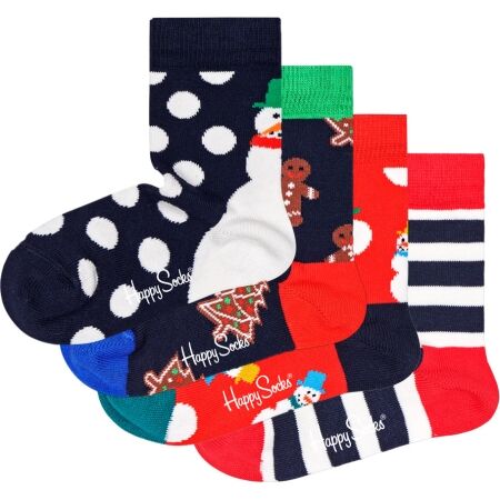 HAPPY SOCKS HOLIDAY GIFT SET 4P - Detské  ponožky