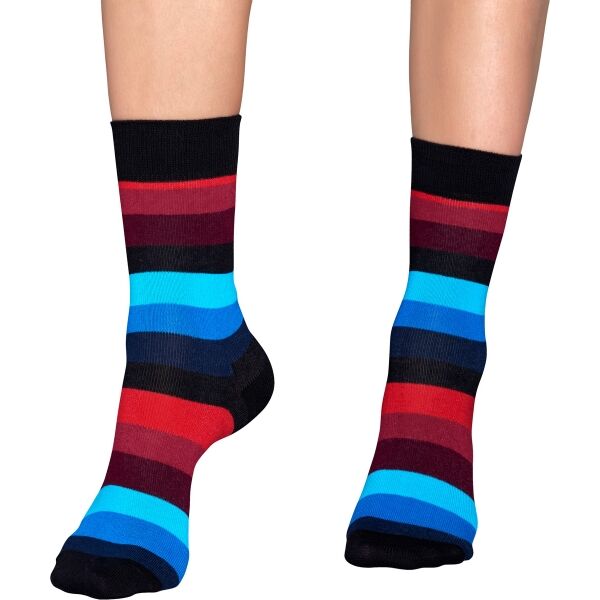 HAPPY SOCKS STRIPE Klasické Ponožky, čierna, Veľkosť 36-40