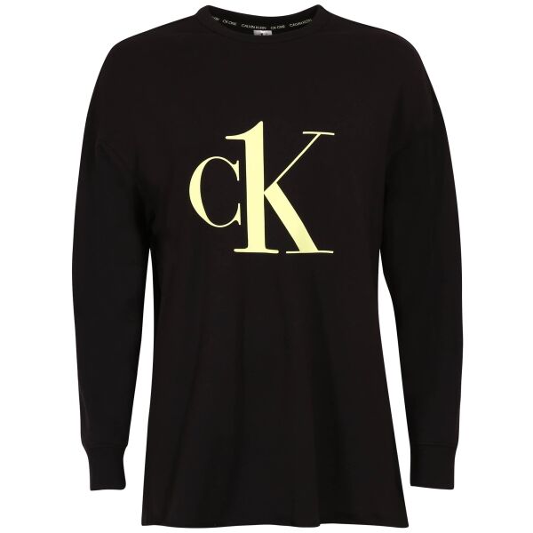 Calvin Klein CK1 COTTON LW NEW-L/S SWEATSHIRT Damen Sweatshirt, Schwarz, Größe XS