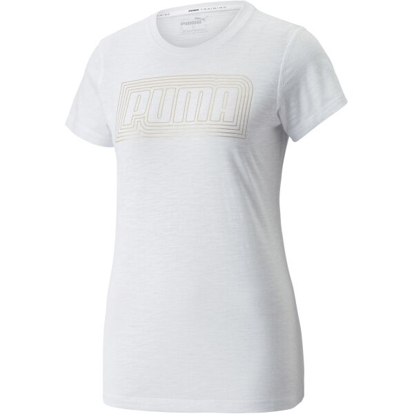 Puma PERFORMANCE LOGO FILL TEE REC Q4 Tricou Damă, Alb, Veľkosť XL