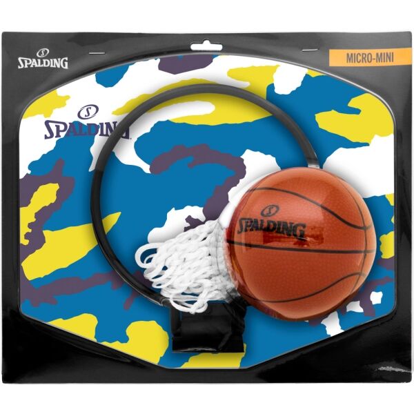 Spalding CAMO MICRO MINI BACKBOARD SET Basketball Minikorb, Farbmix, Größe Os