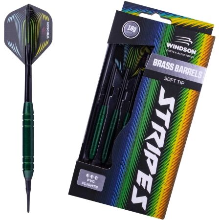 Windson STRIPES 18 G BRASS SET - Brass set of darts with soft tips