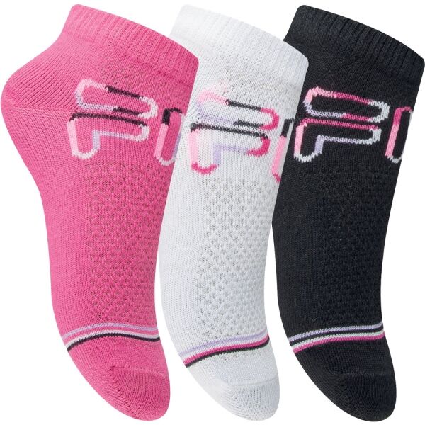 Fila JUNIOR GIRL 3P Момичешки ниски чорапи, розово, размер