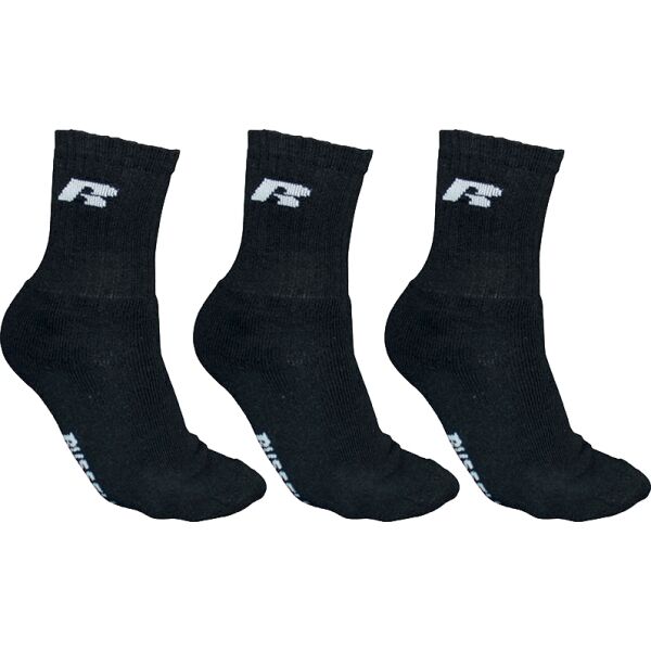 Russell Athletic SOCKS 3PPK SOCKS 3PPK - Спортни чорапи, черно, Veľkosť 35-38