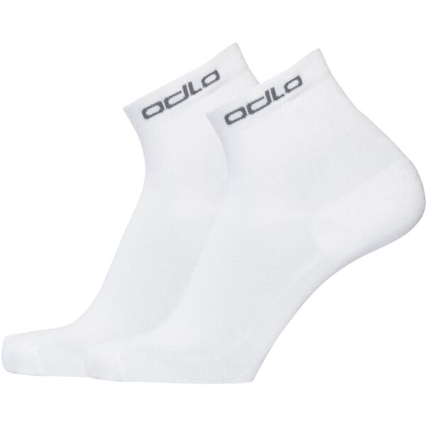 Odlo SOCKS ACTIVE QUARTER 2 PACK Uniszex zokni, fehér, méret 36