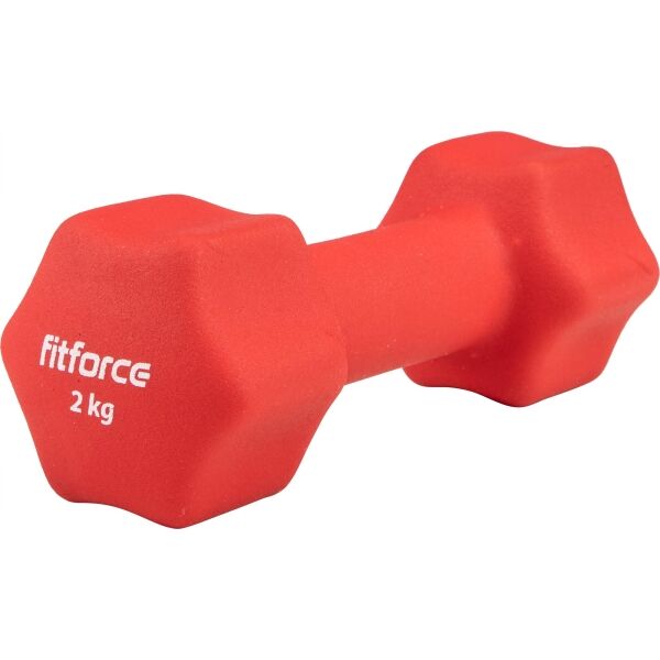 Fitforce FDBN 2 KG Kurzhantel, Rot, Größe 2 KG