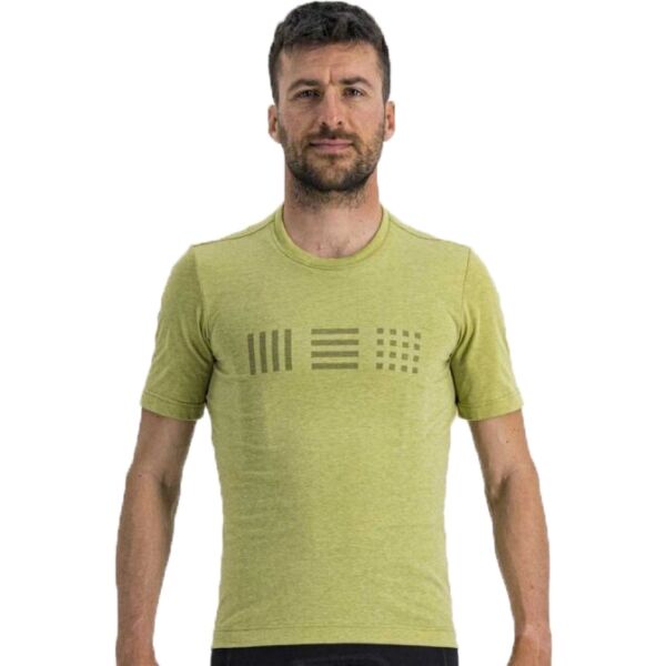 Sportful GIARA TEE Мъжка спортна блуза, светло-зелено, Veľkosť XXL