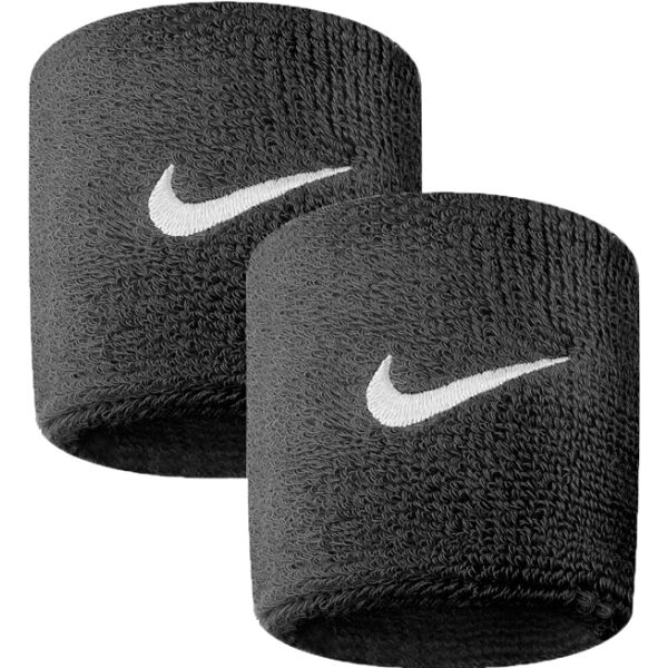 Nike SWOOSH WRISTBAND SWOOSH DOUBLEWIDE WRISTBAND - Ленти за китките, черно, Veľkosť UNI