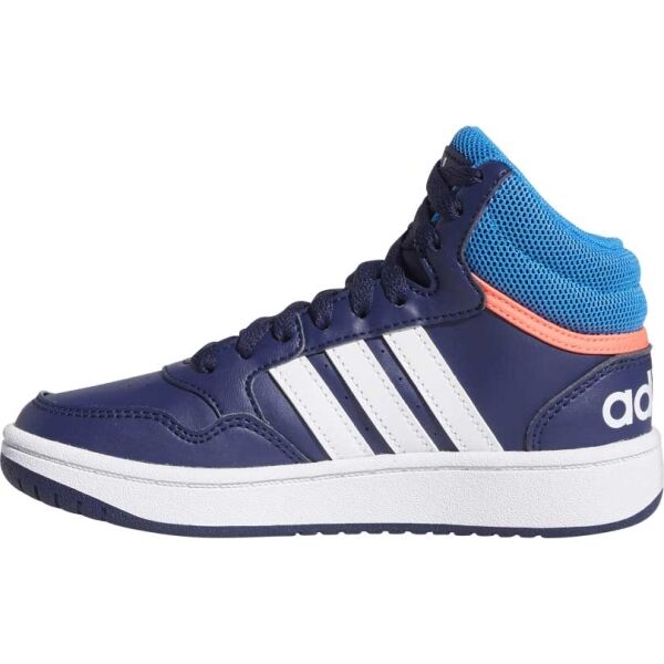 Adidas HOOPS 3.0 MID K Kinder Sneaker, Dunkelblau, Größe 38