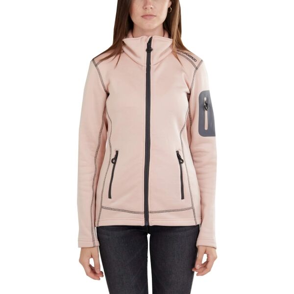 FUNDANGO ANTILA FLEECE JACKET Női átmeneti kabát, rózsaszín, méret XL