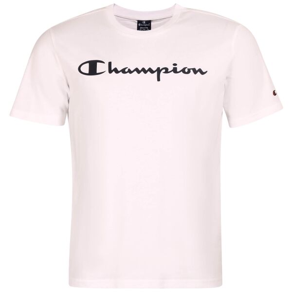 Champion CREWNECK LOGO T-SHIRT Férfi póló, fehér, méret M
