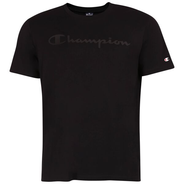 Champion CREWNECK LOGO T-SHIRT Férfi póló, sötétszürke, méret XL