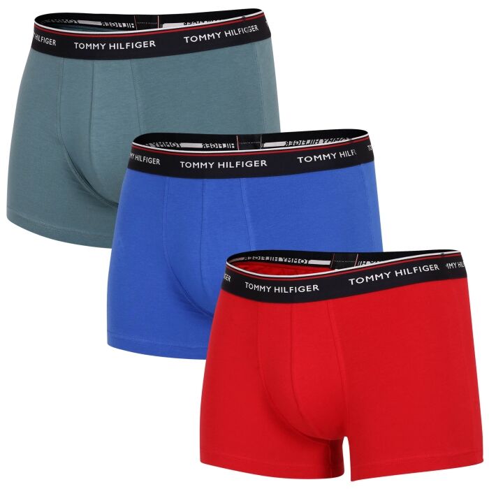 Red and blue trunks 3-pack, Tommy Hilfiger