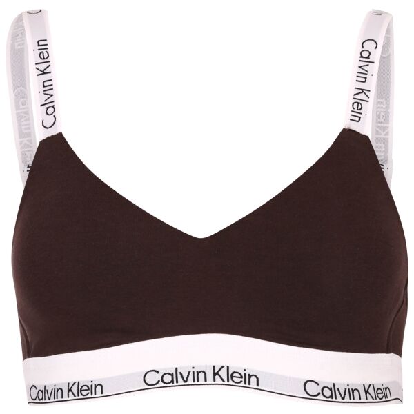 Calvin Klein MODERN COTTON NAT-LGHT LINED BRALETTE Дамско бюстие, черно, Veľkosť M