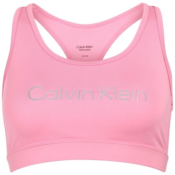Calvin Klein MEDIUM SUPPORT SPORTS BRA  Дамско спортно бюстие, розово, Veľkosť S