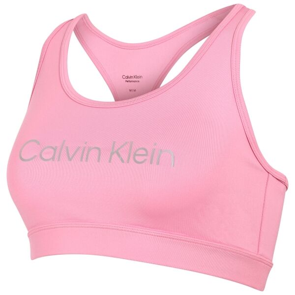 Calvin Klein MEDIUM SUPPORT SPORTS BRA  Дамско спортно бюстие, розово, Veľkosť S