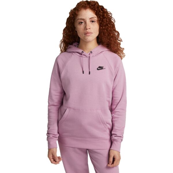 Nike NSW ESSNTL FLC PO HOODIE Női pulóver, rózsaszín, méret XS