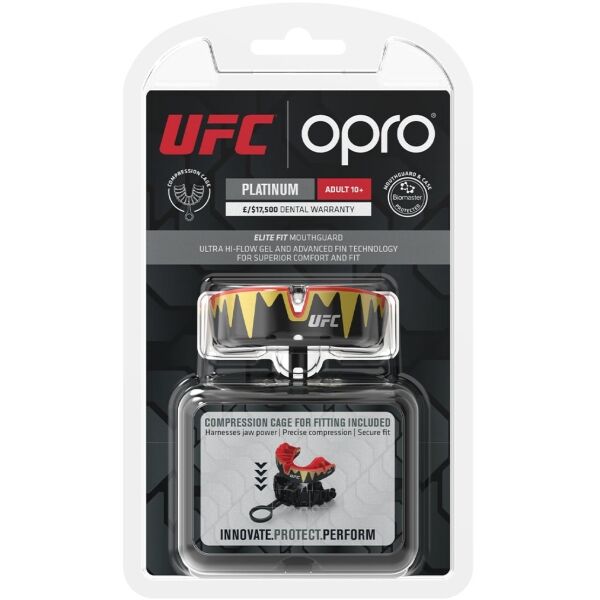 Opro PLATINUM UFC Протектори за зъби, червено, Veľkosť SR