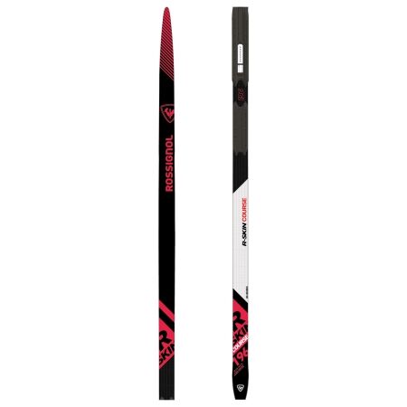Rossignol DELTA X RACE R-SKIN STIFF + RACE CLASSIC SET - Cross country skis with mohair skins