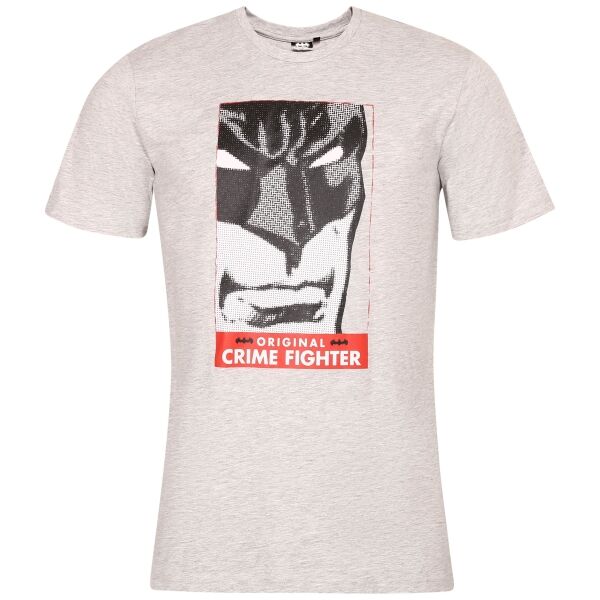 Warner Bros BATMAN FIGHT Мъжка тениска, сиво, Veľkosť L