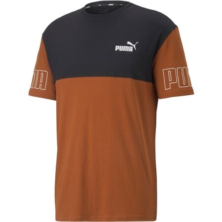Puma PUMA POWER COLOR BLOCK TEE - Pánske tričko