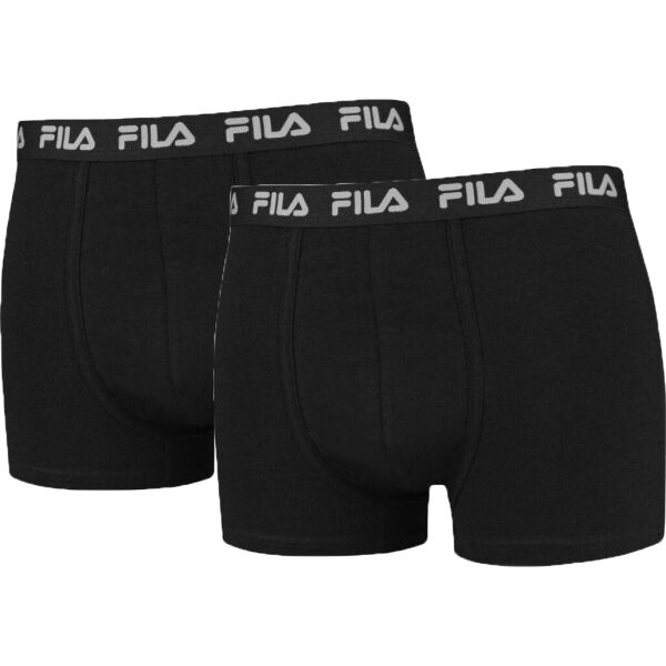 Fila MAN BOXERS 2 PACK Мъжки боксерки, черно, размер