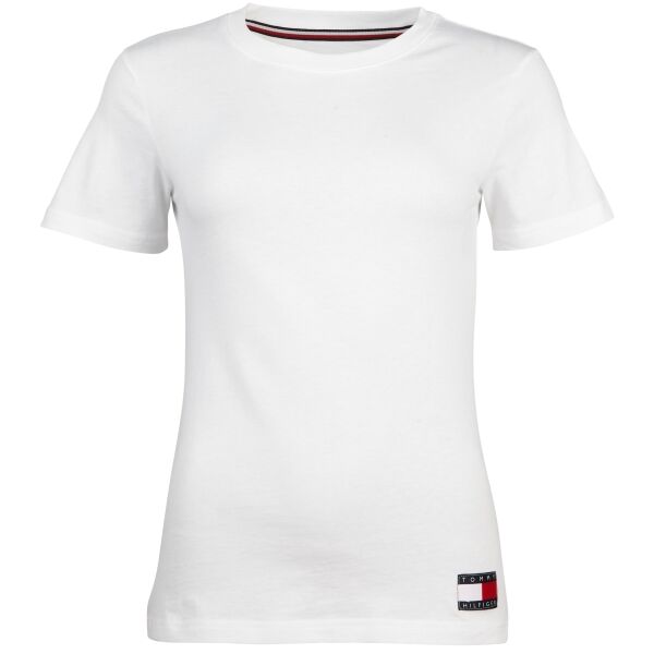 Tommy Hilfiger TOMMY 85 LOUNGE-SHORT SLEEVE TEE Дамска тениска, бяло, размер