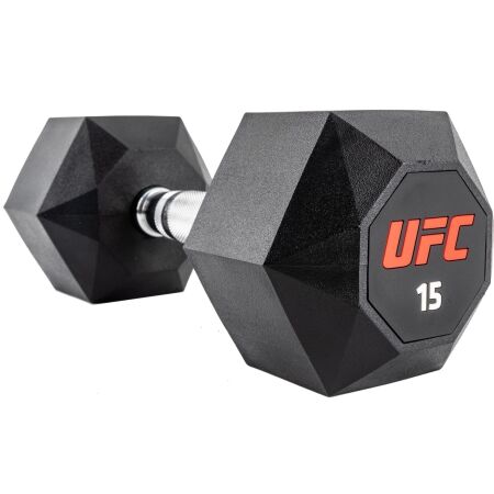 UFC OCTAGON DUMBBELL 15 KG - One-handed hexagonal dumbbell